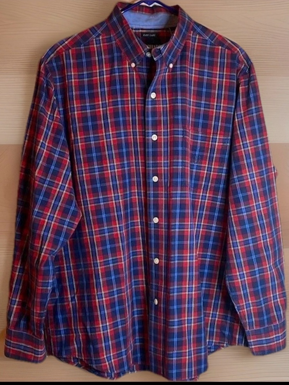 Men's Chaps Casual Button Down Shirt Easy Care (Large)